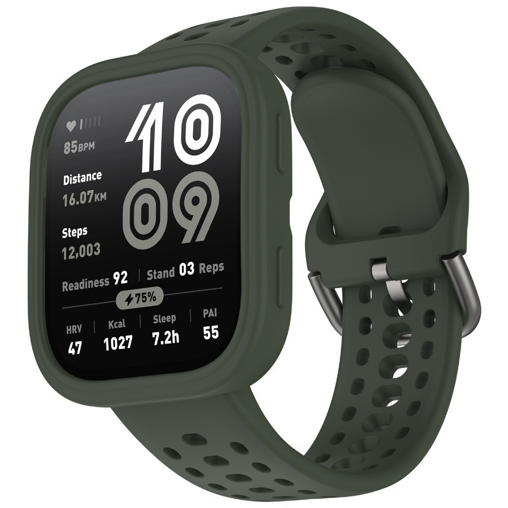 Dây đeo tích hợp case vỏ bảo vệ cho Amazfit Bip 6 - Hàng Chính Hãng
