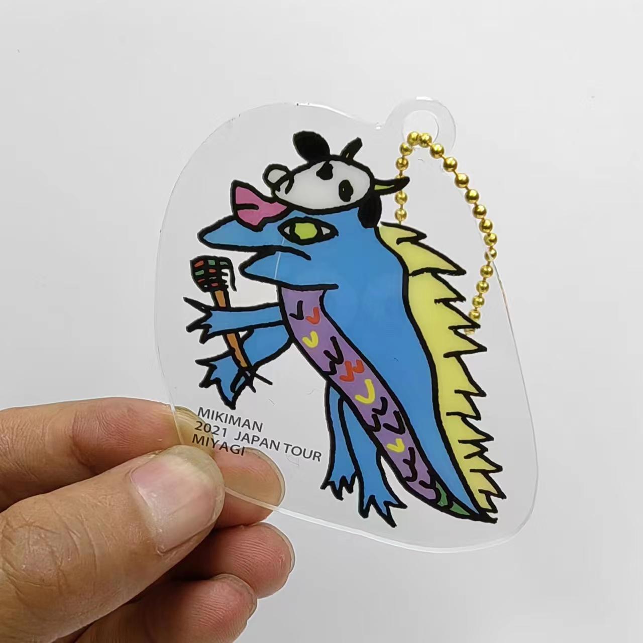 Phụ kiện Keychain mặt dây chuyền Acrylic đáng yêu của côn trùng