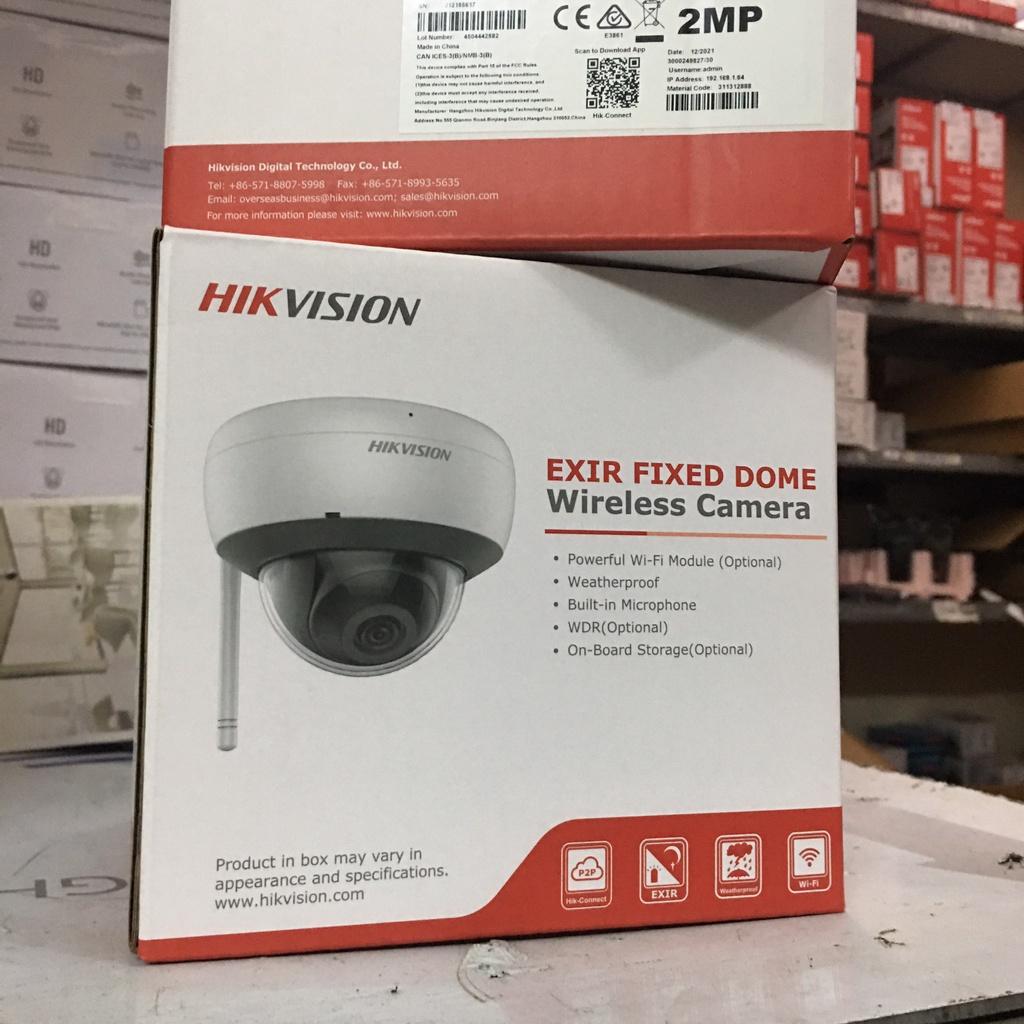 Camera Wifi IP Bán Cầu Hikvision DS-2CD2121G1-IDW1, H.265+,Phát hiện chuyển động,video giả mạo. DWDR;3D DNR- Hàng Chính Hãng