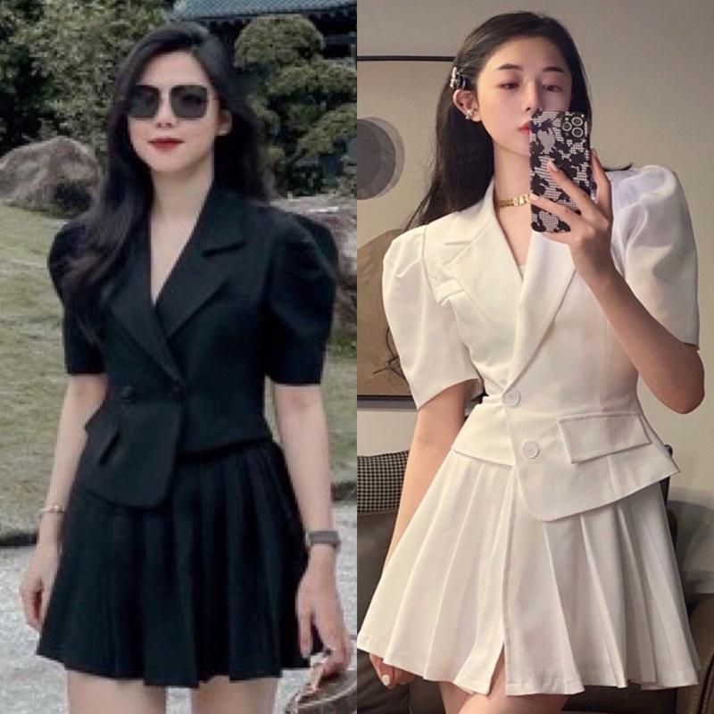 Đầm cổ vest kèm belt kín đáo  sang chảnh  xưởng thời trang thiết kế