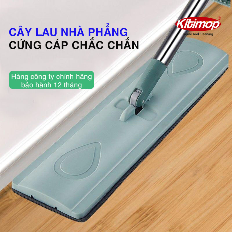 Cây lau nhà tự vắt thông minh không cần thùng, chổi lau nhà 360 độ Kitimop-XPRO