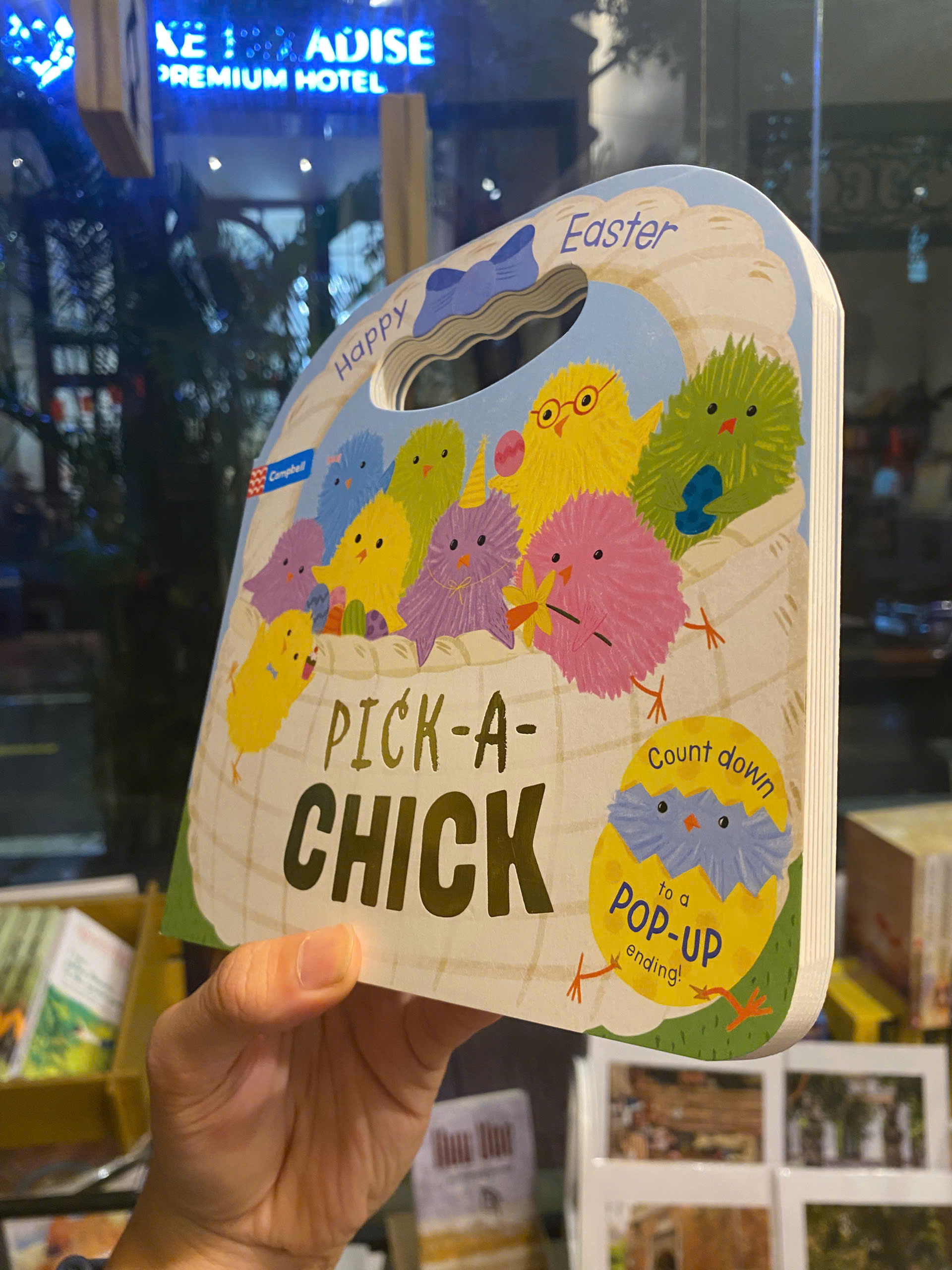Sách - Pick-a-Chick: Happy Easter (Campbell Books) | English Children Book / Colorful Illustrated