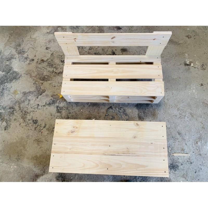 Ghế sofa pallet, Bộ Bàn Ghế Pallet Gỗ Thông