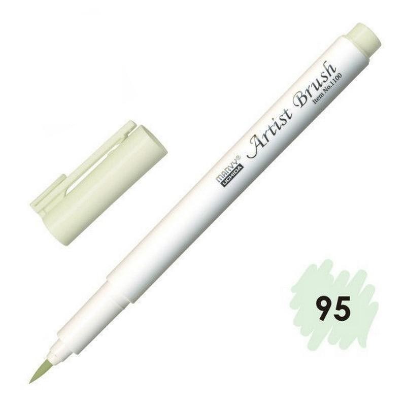 Bút lông đầu cọ viết calligraphy Marvy Artist Brush 1100 - Celadon (95)