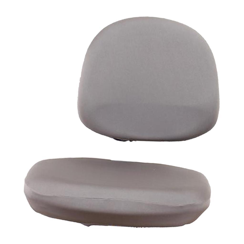 2pcs Elastic Office Chair Seat Cover Swivel Stool Chair Cover for Kitchen