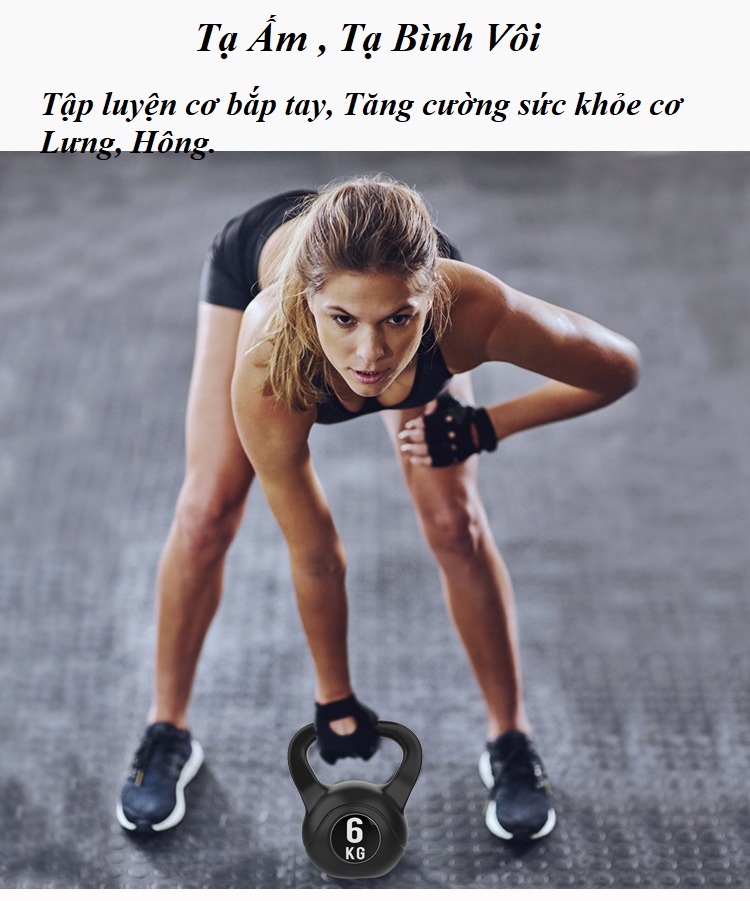 Tạ Ấm 4kg , Tạ Bình Vôi Bê Tông Bọc Nhựa PE Cao Cấp Luyện Tập Thể Dục Thể Hình Tại Nhà Với Tạ Bình Vôi Để Có Vóc Dáng Như Ý