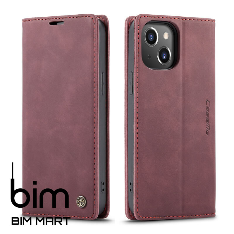 Bao da cao cấp dành cho iPhone 13 Mini dạng ví chính hãng Caseme - Hàng Nhập Khẩu