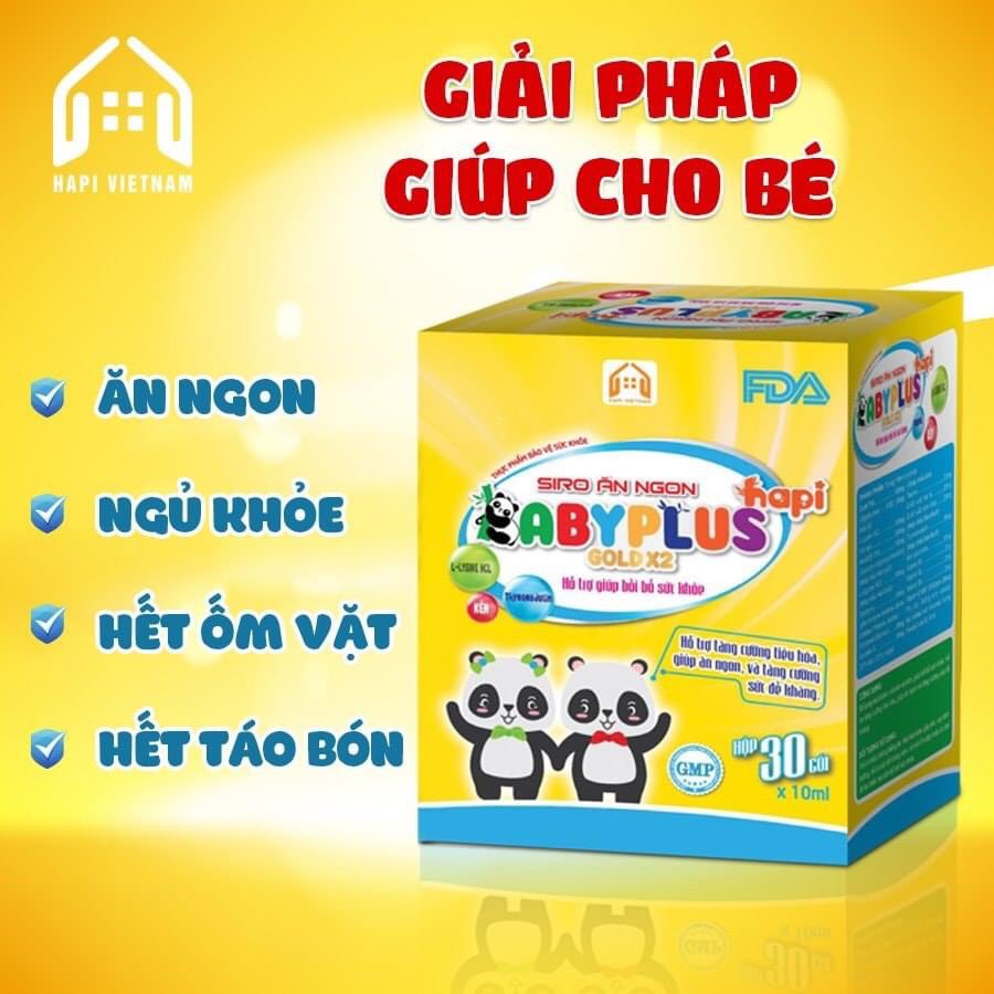 SIRO ĂN NGON BABY PLUS - Giúp bé hết biếng ăn, tăng cân, tiêu hóa tốt - Bí Quyết Nuôi Con Nhàn Tênh