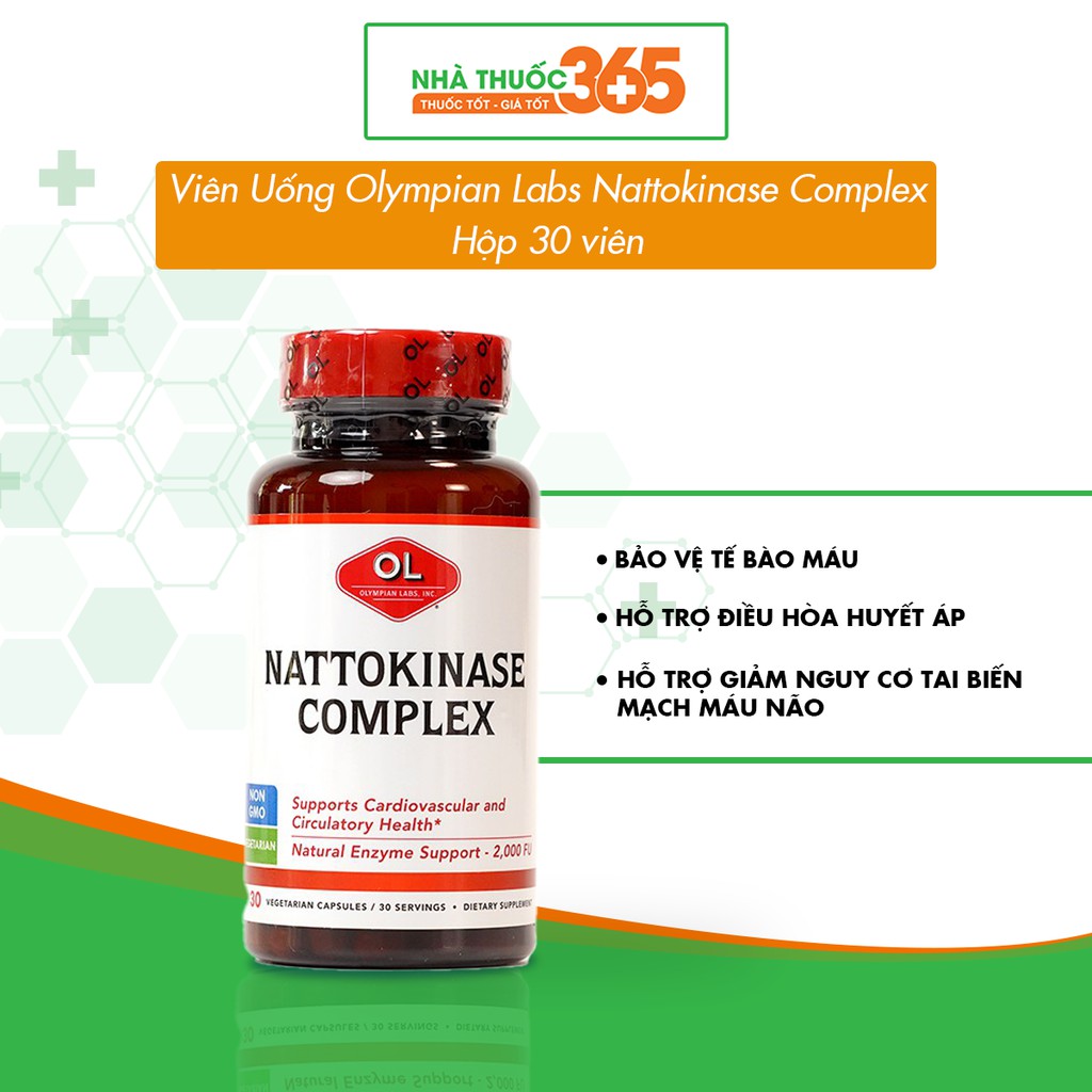 Thực Phẩm Chức Năng Hỗ trợ điều trị tai biến mạch máu não Nattokinase Complex