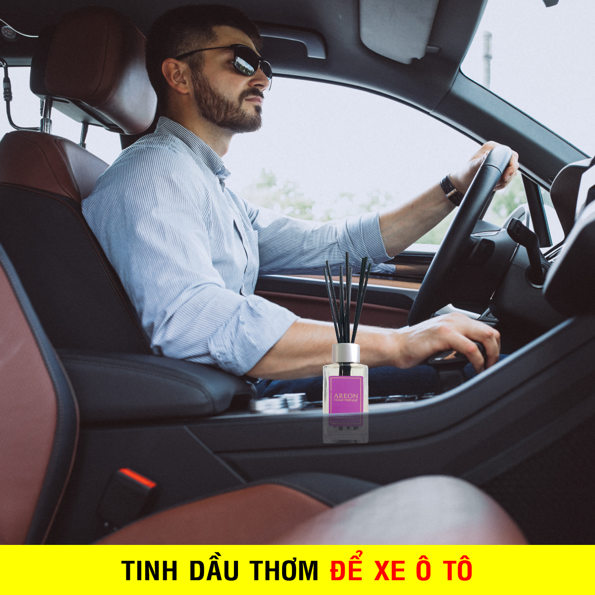 Nước hoa kẹp cửa gió khử mùi Ô tô AREON SPORT PLATINUM