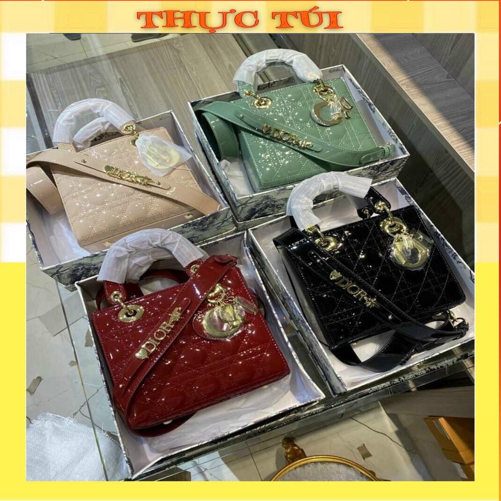 Túi vuông 5 ô da bóng sang chảnh