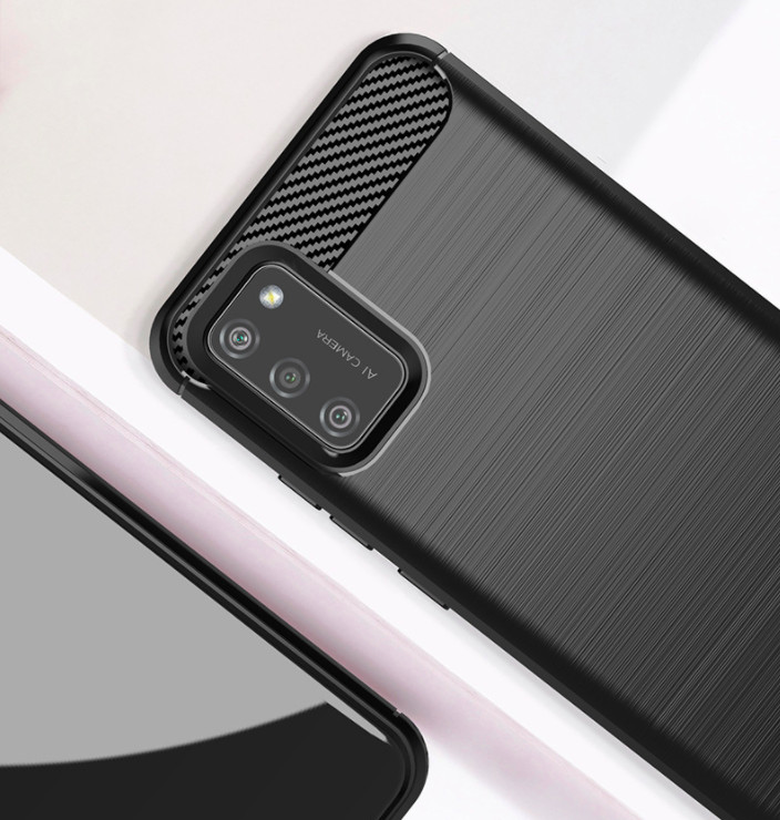 Ốp lưng chống sốc Vân Sợi Carbon cho Samsung Galaxy A02s