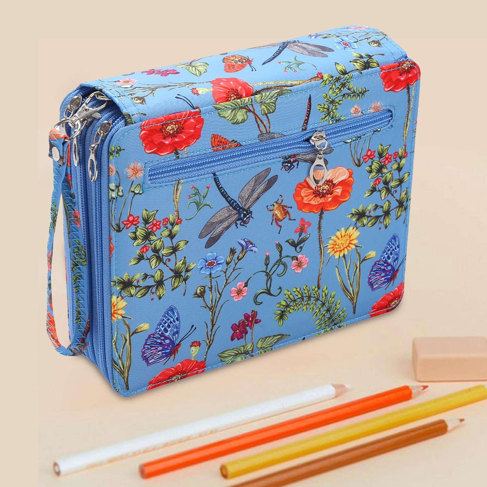 Pencil Holder 120 Slot Pouch 3 Layer Pen Organizer for Office Travel School