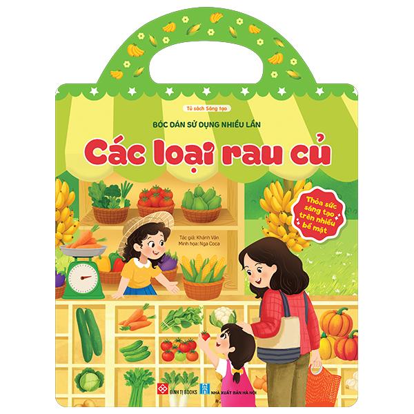 Sách - Bóc Dán Sử Dụng Nhiều Lần - Các Loại Rau Củ