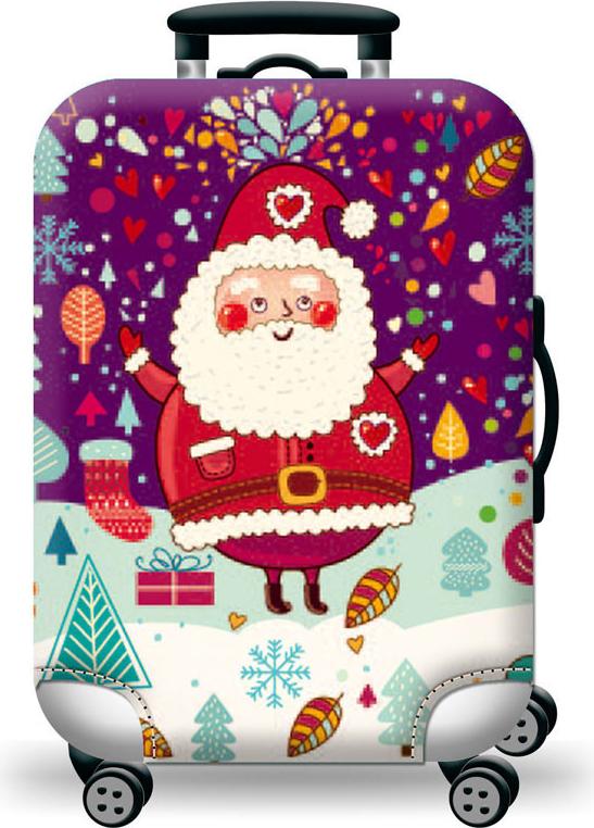 Túi bọc bảo vệ vali -Áo vỏ bọc vali -  Mẫu Ông Già Noel H107