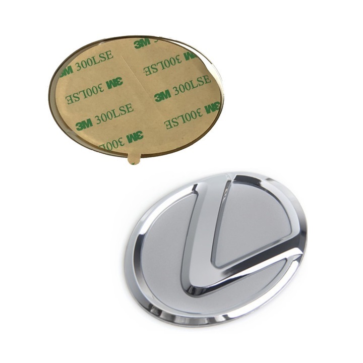 Logo biểu tượng vô lăng xe ô tô, xe hơi cao cấp dành cho xe ô tô Lexus, đường kính 64mm và 77mm 