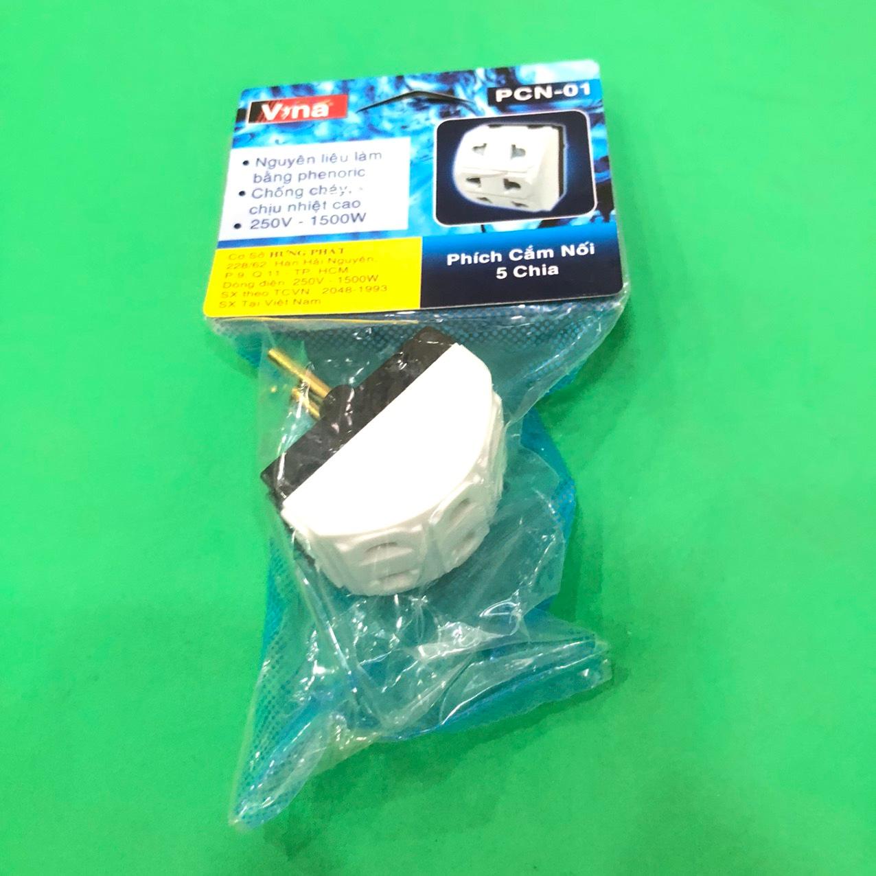 Phích chia 5 cóc 1500W Vina