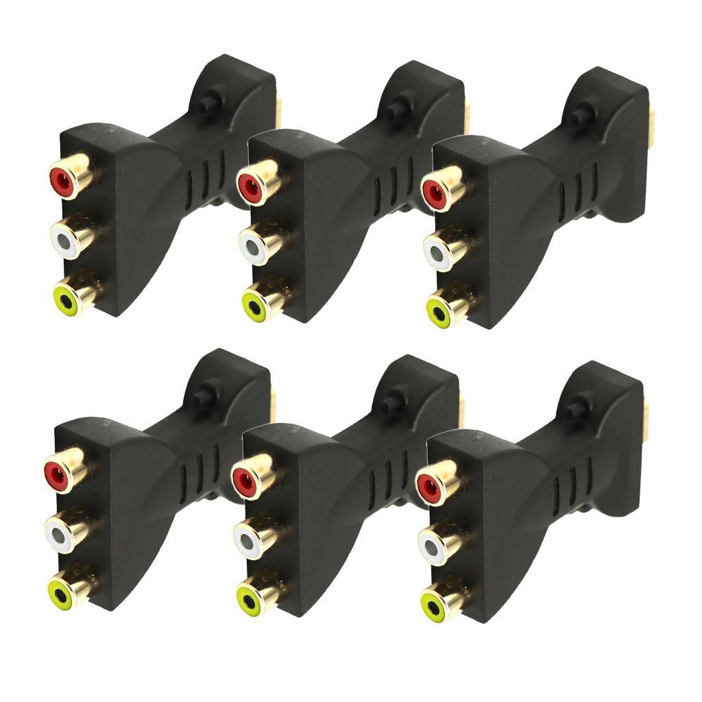 HDMI Male To 3 RCA Video Audio Adapter AV Converter For 1080P DVD