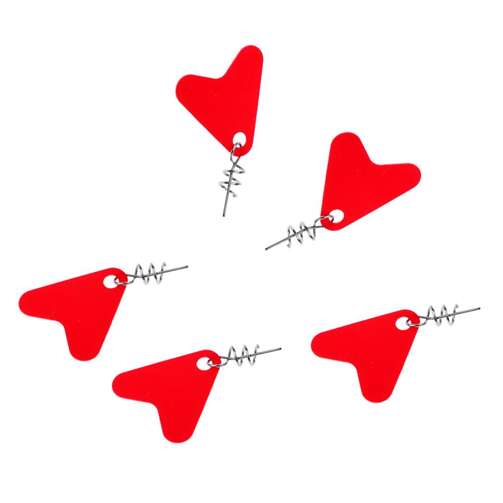 Fishing Spoon Lures with Centering Pin Spring Twist Lock