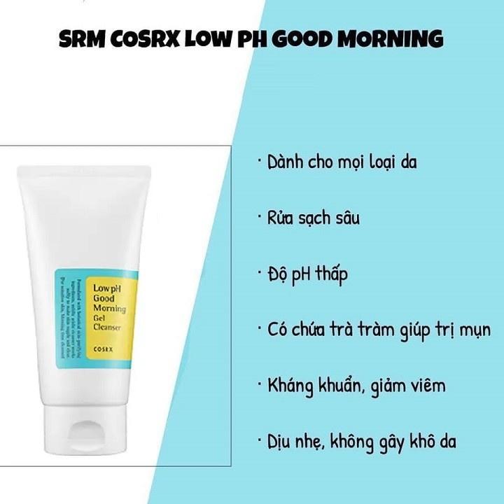 Sữa Rửa Mặt Dạng Gel Dịu Nhẹ Cosrx Low pH Good Morning Gel Cleanser 150ml