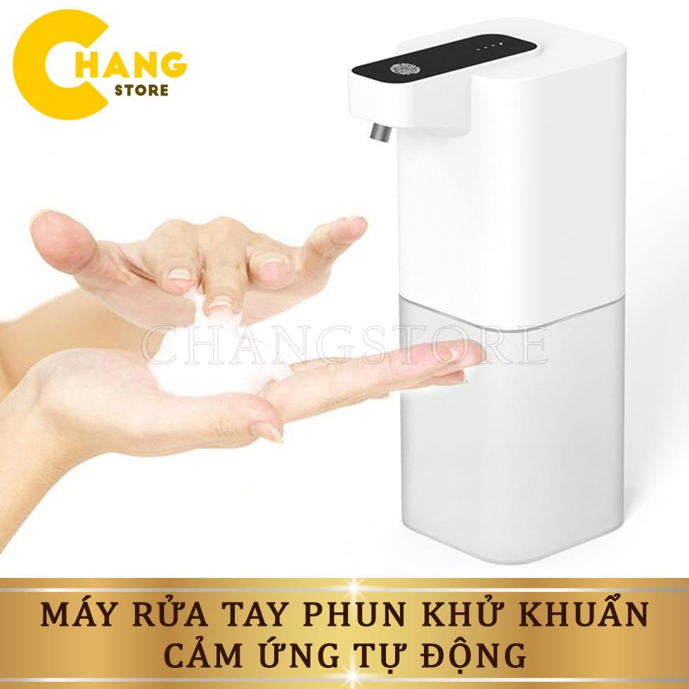 Máy Rửa Tay Phun Khử Khuẩn Cảm Ứng Tự Động, Máy Đựng Xà Phòng Rửa Tay Dung Tích 400ml