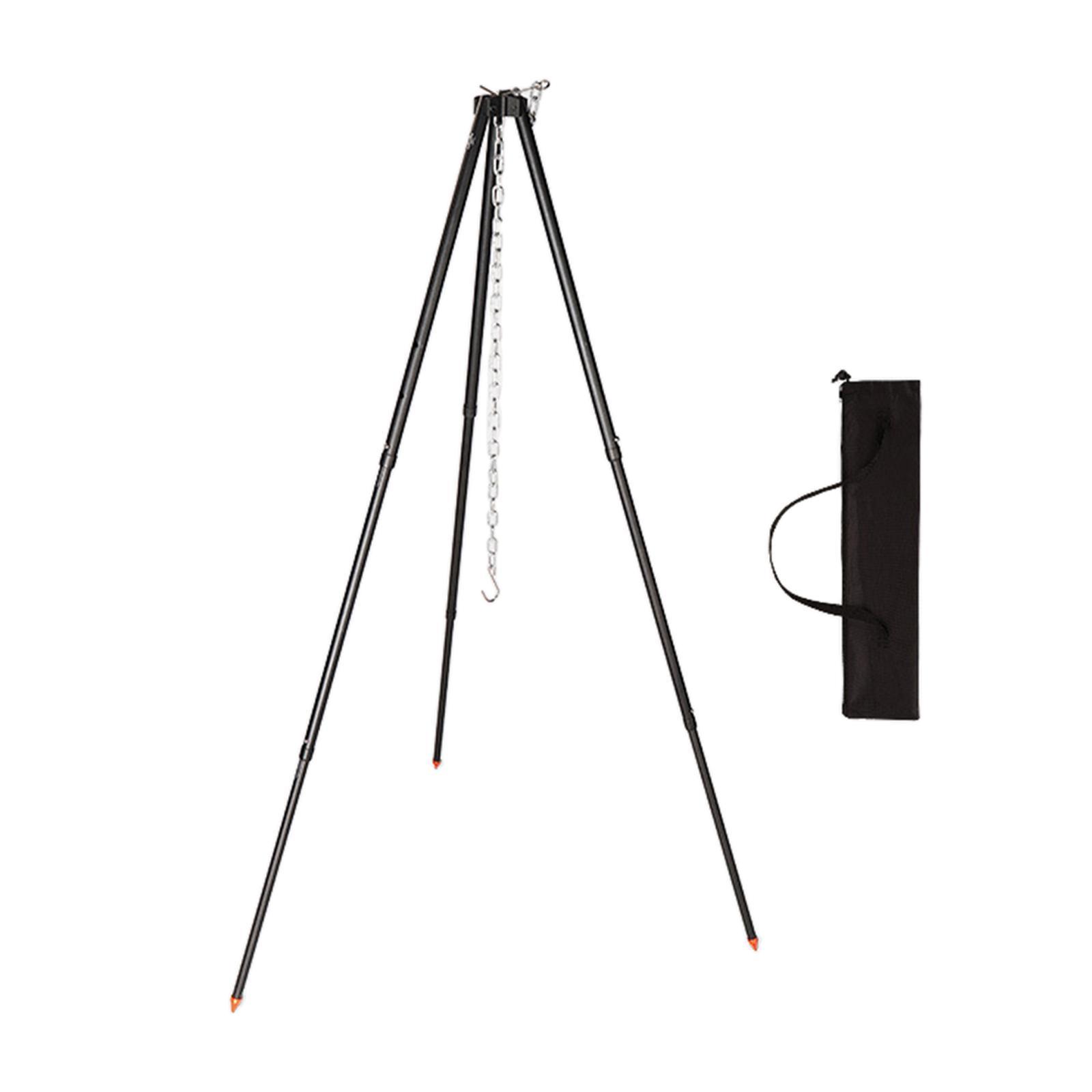 Cooking Tripod for Campfire Removable Grill Hanging Tripod with Bag for Grill Party