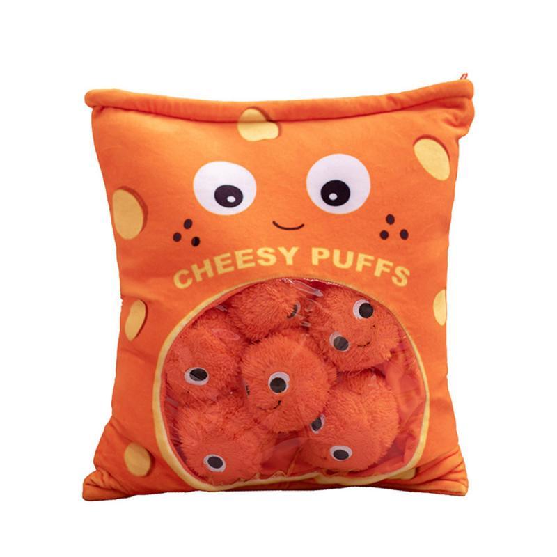 6/9 Chiếc Túi Nhảm Puffs Đồ Chơi Nhồi Bông Mềm Ăn Sáng Tạo Gối Sang Trọng Puff Đồ Chơi Trẻ Em đồ Chơi Sinh Nhật Quà Tặng Giáng Sinh