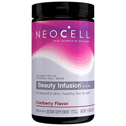 Neocell Beauty Infusion Refreshing Collagen Drink Mix Supplement, Cranberry Cocktail,11.64 OZ