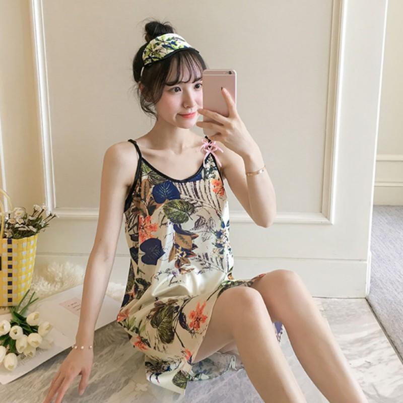Đầm ngủ vải lụa mùa hè