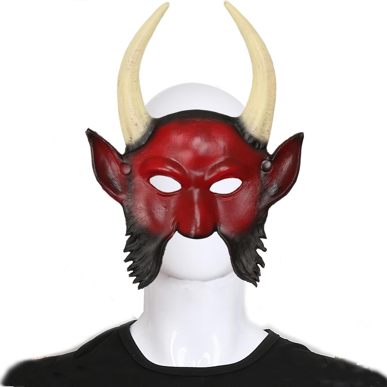 Devil Face Cover, Cosplay Fancy Dress Masquerade , Halloween for Prom Stage Performance Party Night Club