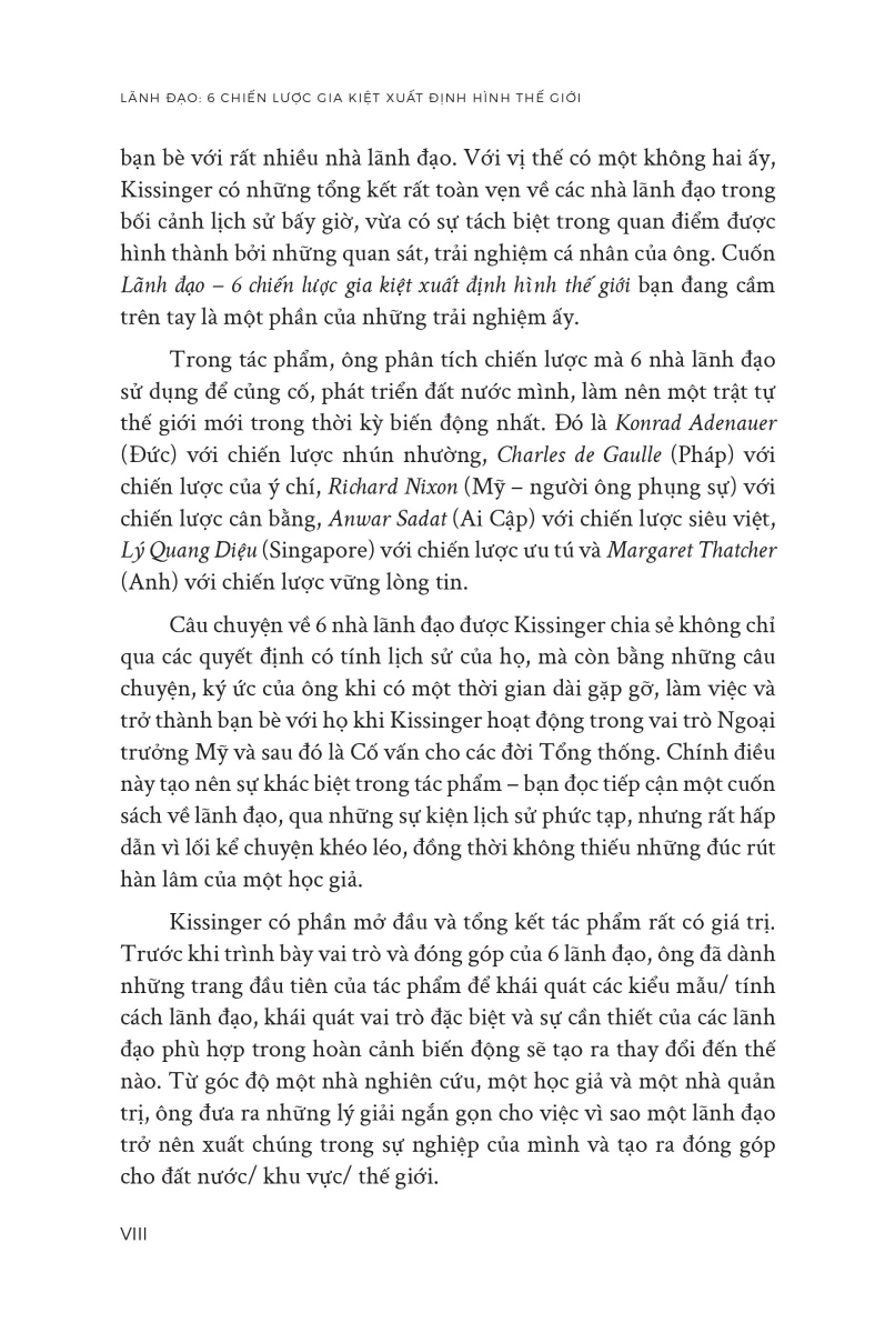 Leadership - Lãnh Đạo - 6 Chiến Lược Gia Kiệt Xuất Định Hình Thế Giới (Bìa Cứng) - AL