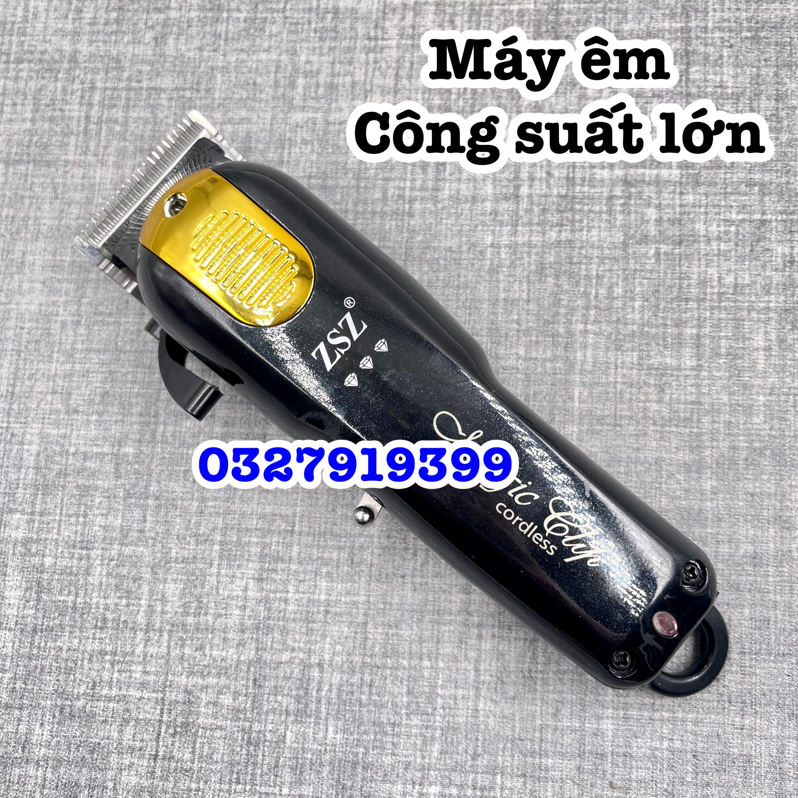 Tông đơ cắt tóc cao cấp ZSZ F35 A lưỡi kép - tặng Dock sạc