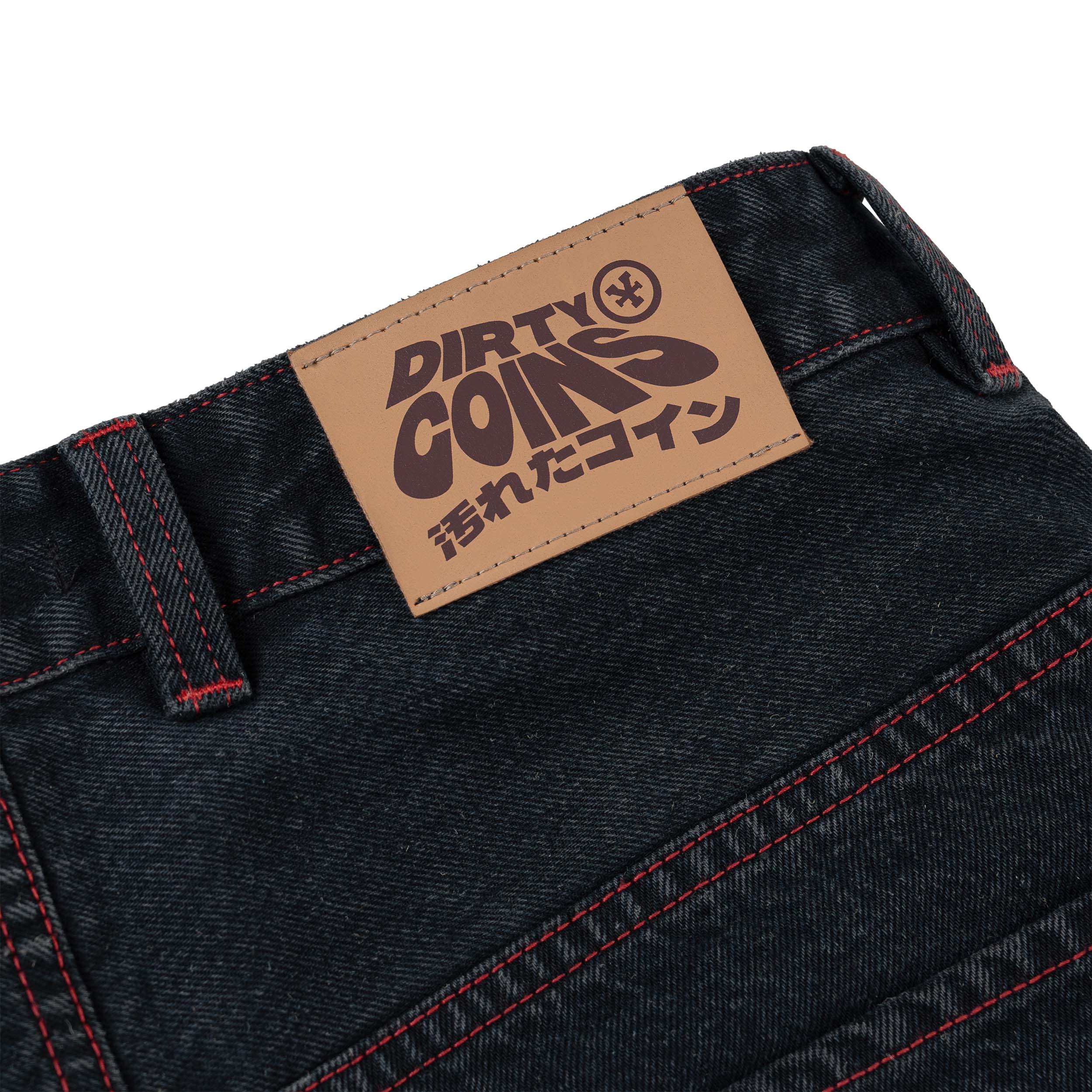 Quần DirtyCoins Denim Baggy Embroidery Logo