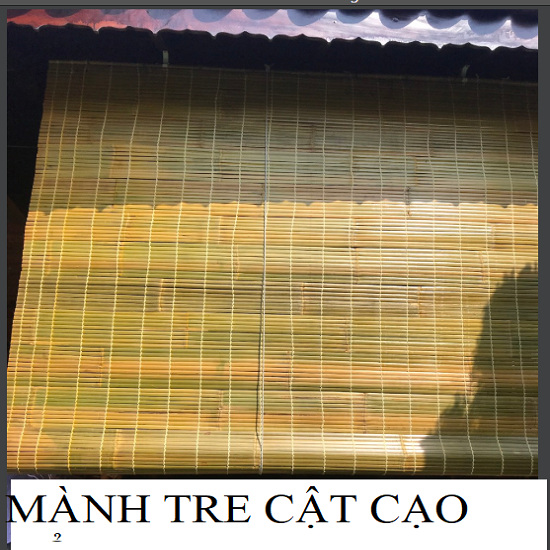 Mành tre cật cạo vỏ (rộng 1m50 x cao 2m) che nắng ,Rèm treo cửa sổ  ,cửa đi ,Màn che mưa mái hiên