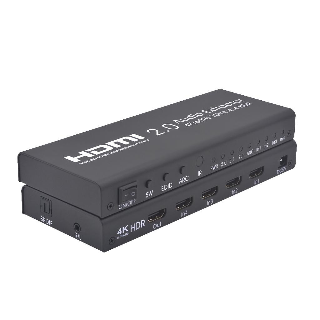 HDMI Audio Extractor Splitter to SPDIF Optical Stereo L / R Analog Converter