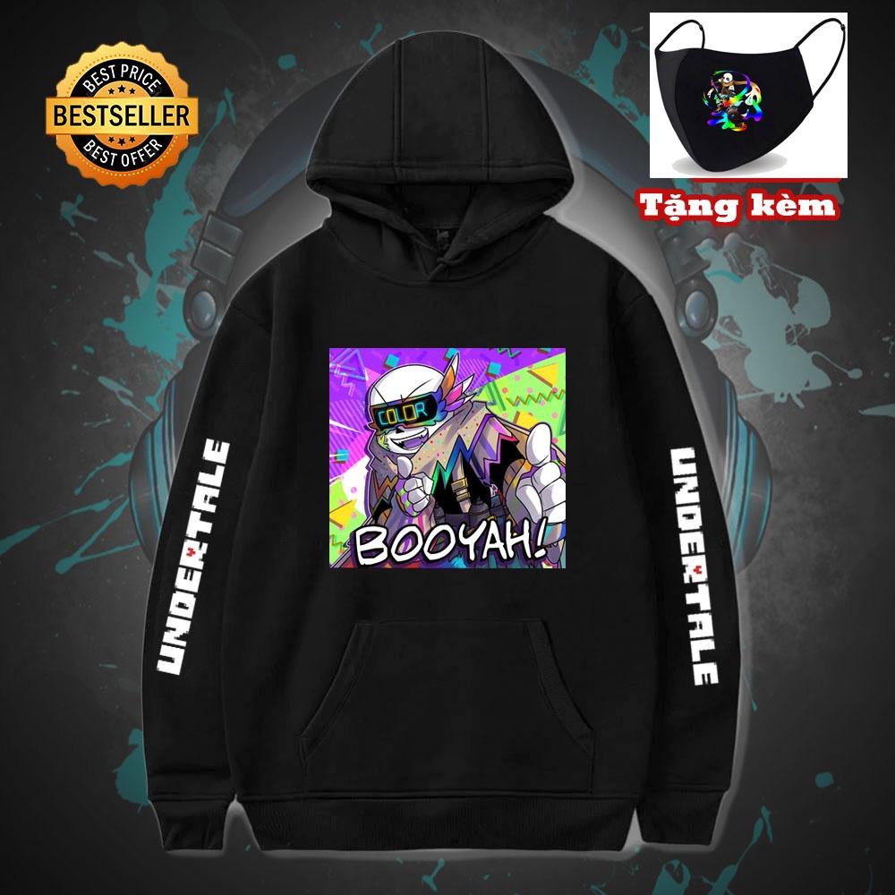 BST 10 Mẫu Áo Hoodie Sans Undertale - áo thun khẩu trang in hình sans sieu chất