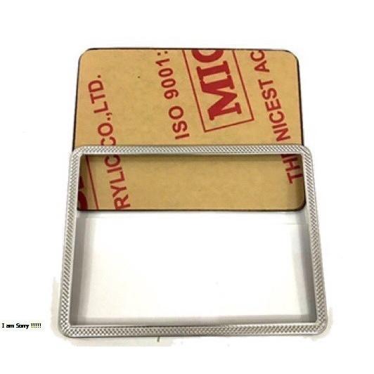 Bộ ốp khung biển số xe máy inox