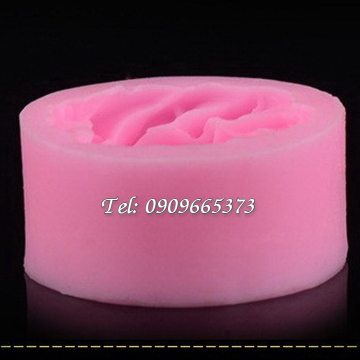 Khuôn silicon làm rau câu hoa hồng xoáy - Mã số 1313