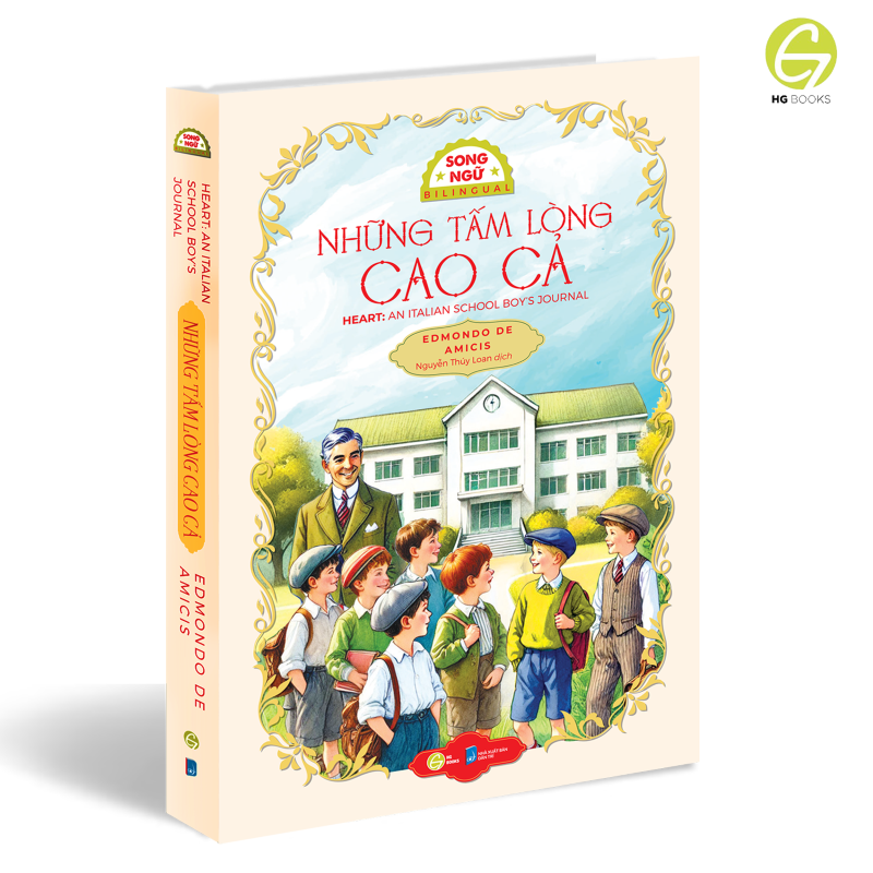 Sách song ngữ văn học kinh điển Những Tấm Lòng Cao Cả - Có note từ vựng, tặng kèm file nghe - HG Books