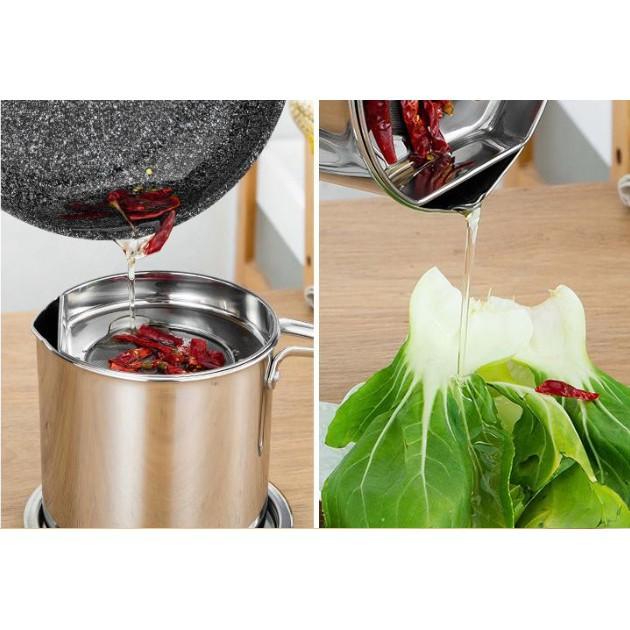 Bình dầu inox 304 1.6L thép không gỉ cao cấp - Gia dụng SG