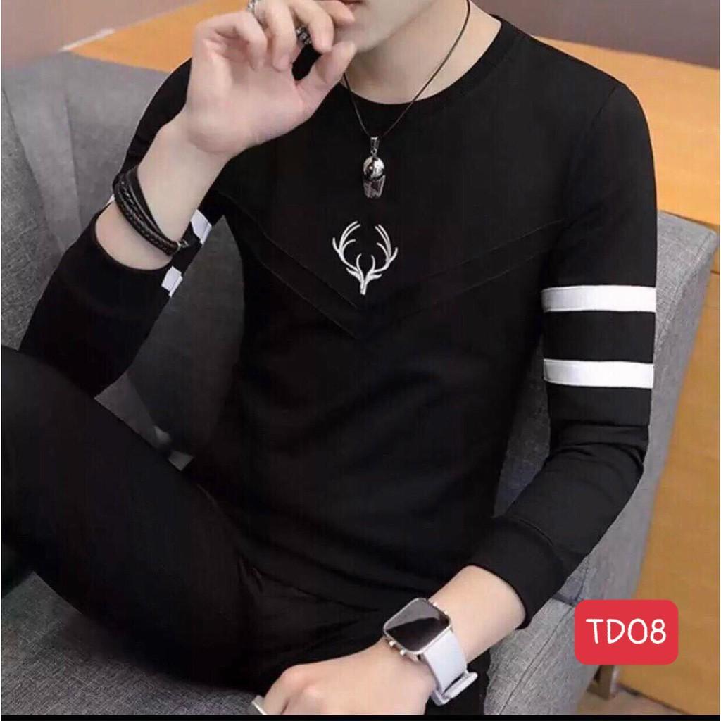 Áo thun thiết kế đẹp, thấm hút tốt King168 , áo phông tay dài đẹp thoáng mát nam P06