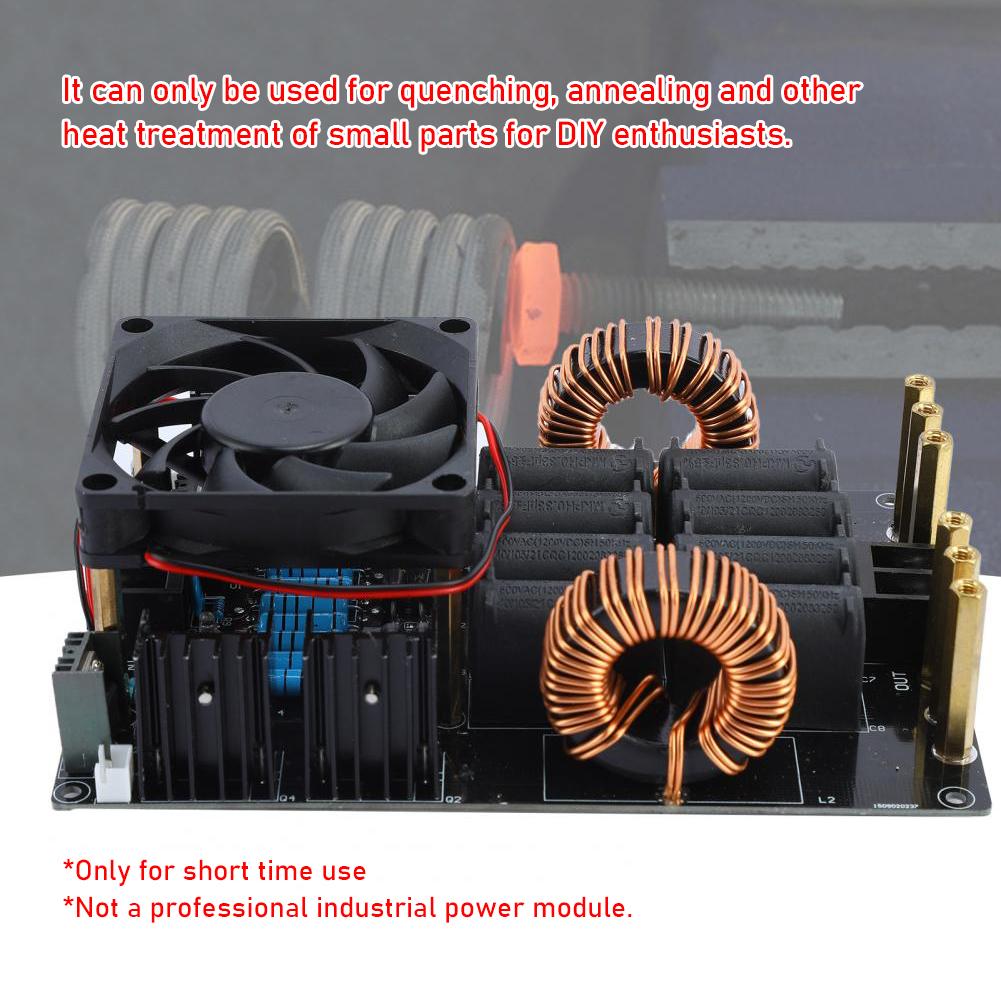 1000W 50A DC 12-40V Induction Heating Board ZVS Power Supply Module Low Voltage Flyback Driver Heater Tesla Coil for DIY Small Parts Heat Treatment