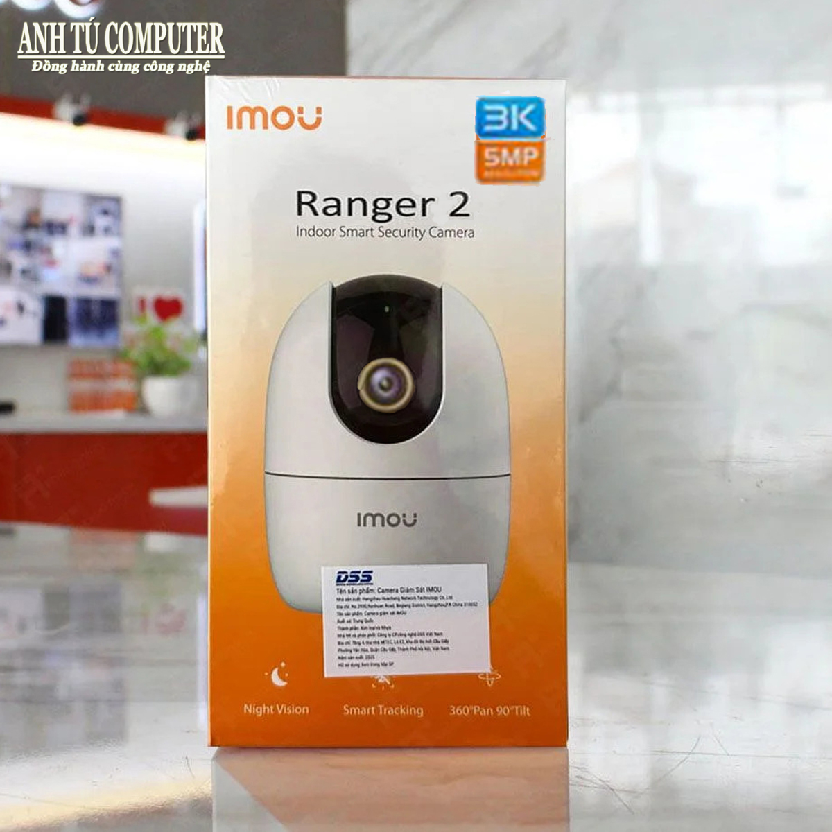 Camera WiFi quay quét Imou Ranger 2 5MP 3K A52P hàng chính hãng