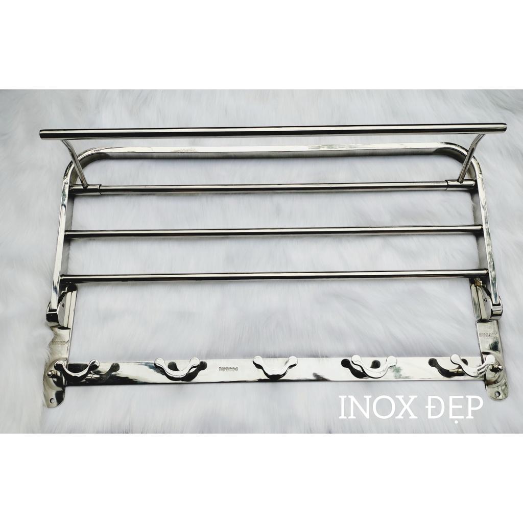 Giàn vắt khăn phòng tắm inox 304 cao cấp , Vắt khăn giàn chân đặc chắc chắn thiết kế đánh bóng sang trọng