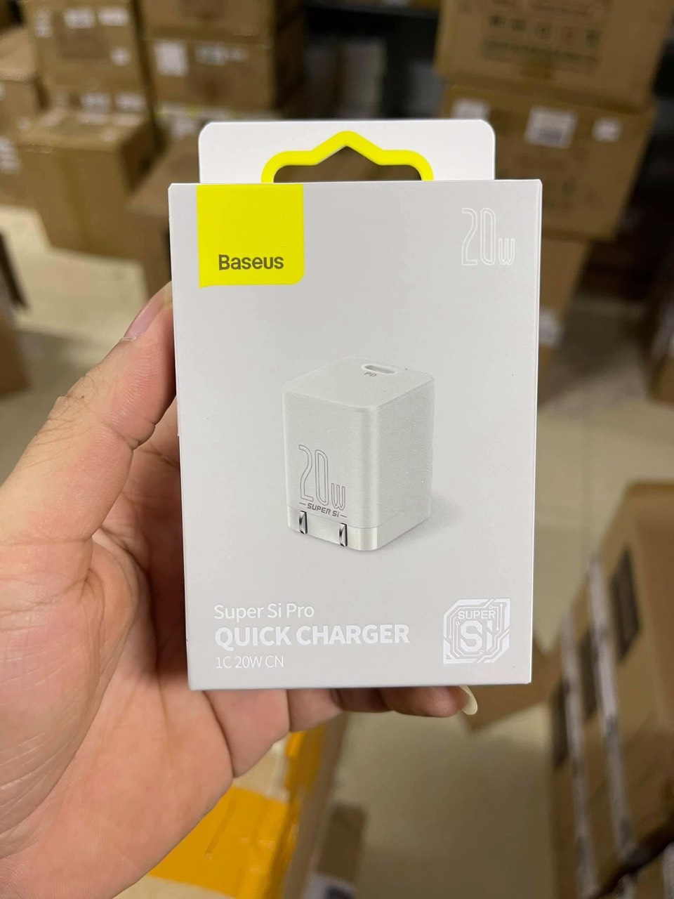 Baseus Super Si Pro Bộ sạc USB C có thể gập lại 20W nhỏ gọn và cực bền cổng Type C Sạc nhanh cho iPhone 12 Pro Max Bộ sạc nhanh Samsung Xiaomi iPhone Huawei - Hàng Chính Hãng