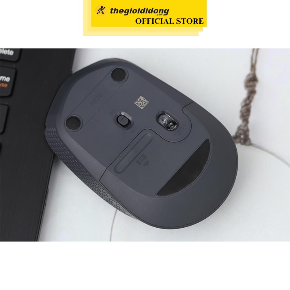 Chuột Không Dây Logitech M170 Đen 1000 DPI - Hàng chính hãng - Hàng Chính Hãng