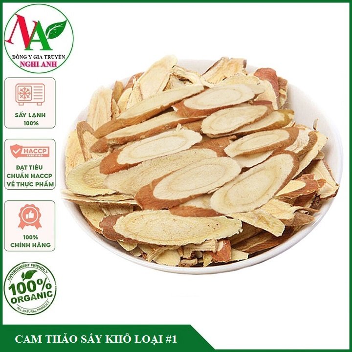 Cam Thảo Khô Thái Lát 1kg - Giải Độc Mát Gan - Tăng Cường Đề Kháng