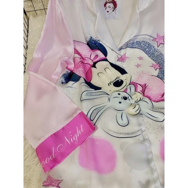 BỘ PIJAMA LỤA MULISI QUẢNG CHÂU CAO CẤP BÚP BÊ CÔNG CHÚA