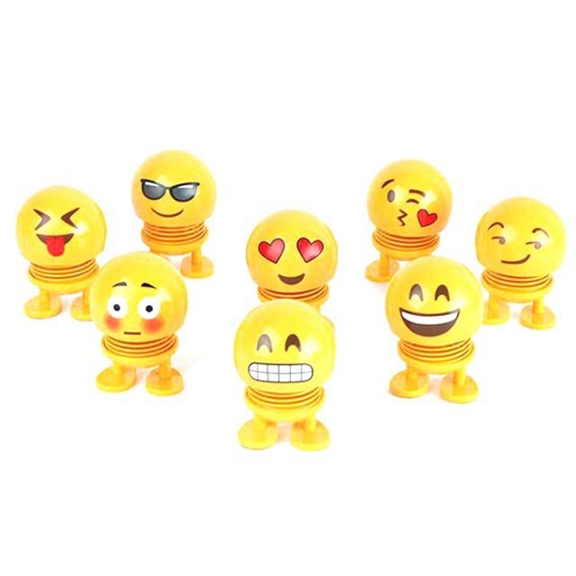 Thú nhún Emoji co lắc lò xo trang trí (giao hình ngẫu nhiên)  FMS14059