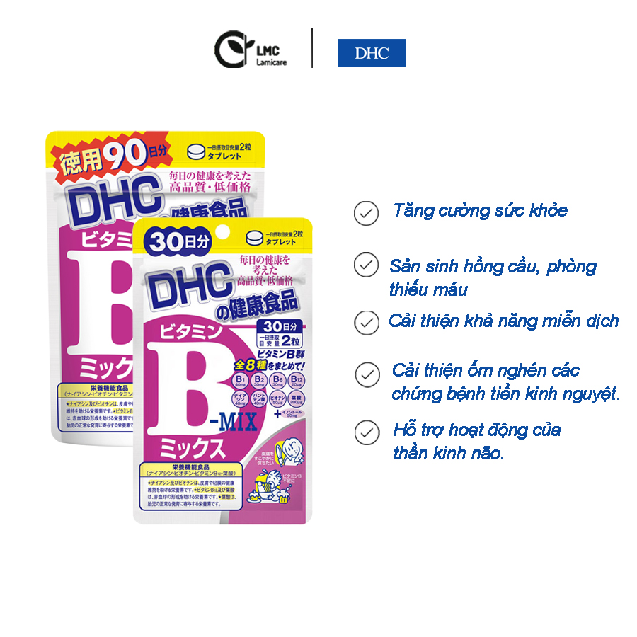 Viên uống vitamin B tổng hợp DHC Vitamin B Mix